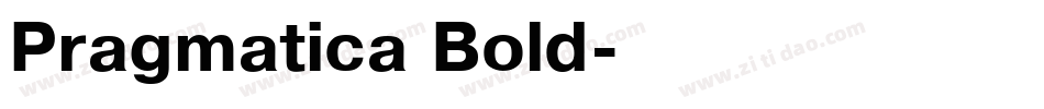 Pragmatica Bold字体转换